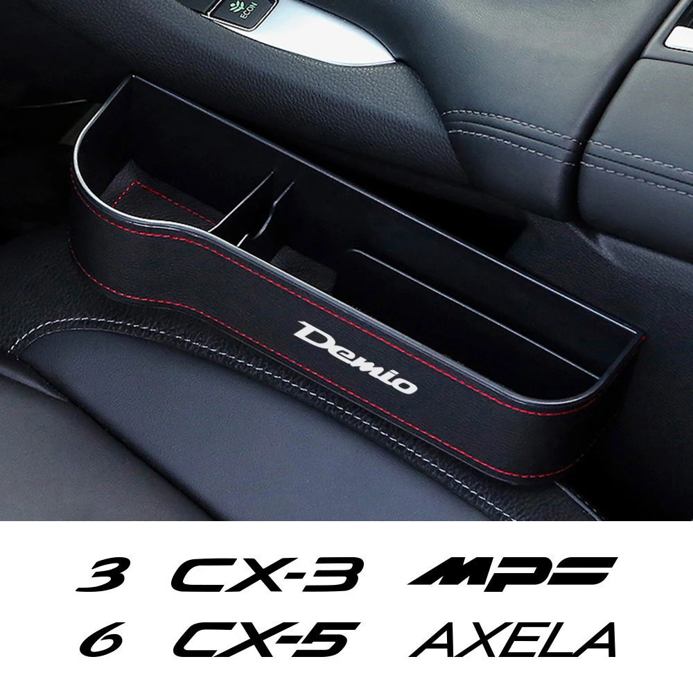 

Car Seat Gap Organizer Leather Storage Box For Peugeot Mazda 3 6 2 CX5 CX3 CX30 Demio Axela Atenza MX5 BT-50 Biante Accessories
