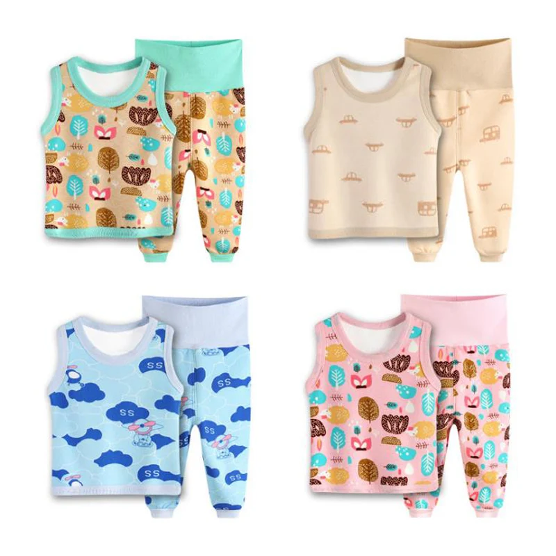 Комплект одежды для девочек Зимний Детский кардиган костюм мультяшный свитер