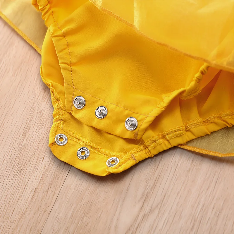 Боди для маленьких девочек боди с подсолнухами и юбкой пачкой открытой спиной