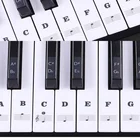 Стикер для клавиатуры Hot прозрачная, в форме рояля, 5461 клавиш, электронная клавиатура, фортепианная наклейка, 88 клавиш, пианино, стикер для заметок для белых клавиш