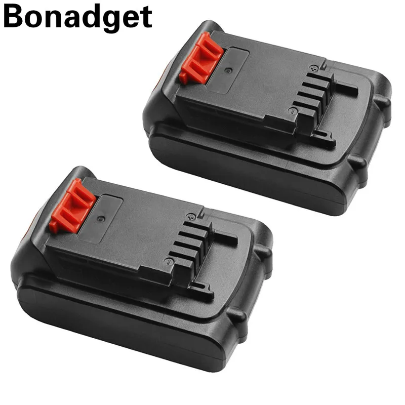 Bonadget комплект из 2 предметов 18V/20V 3000 мА/ч литий ионный аккумулятор Перезаряжаемые
