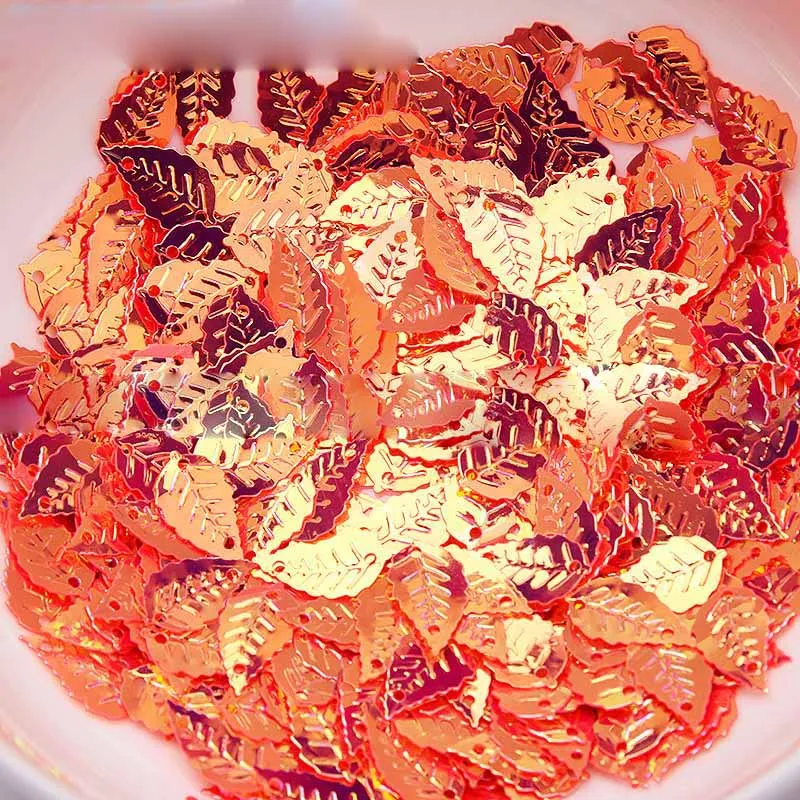 9 × 16 мм лист блестки Сделай Сам ручной работы Золотые жемчужные бусины