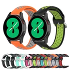 Силиконовый ремешок для Samsung Galaxy Watch 4 Classic, браслет для смарт-часов 42 мм 46 мм, 40 мм 44 мм