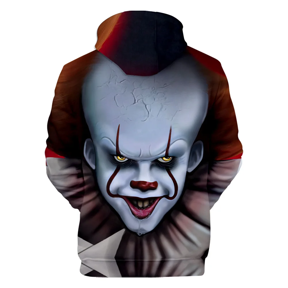 Chapter Two костюмы для косплея Pennywise худи мужчин и женщин одежда с 3D принтом