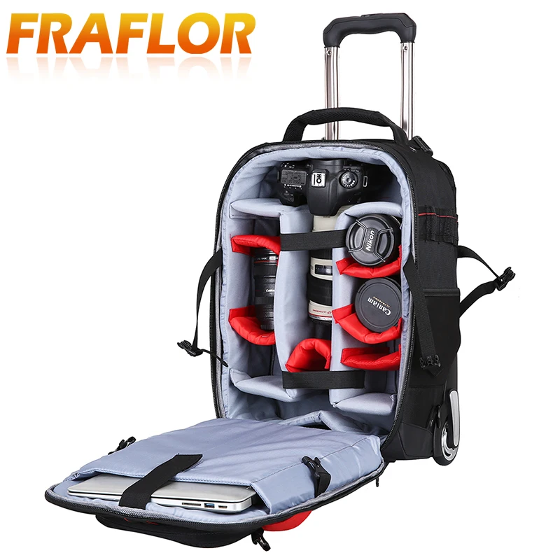 Чехол на колесиках для профессиональной зеркальной камеры сумка камеры/сумка