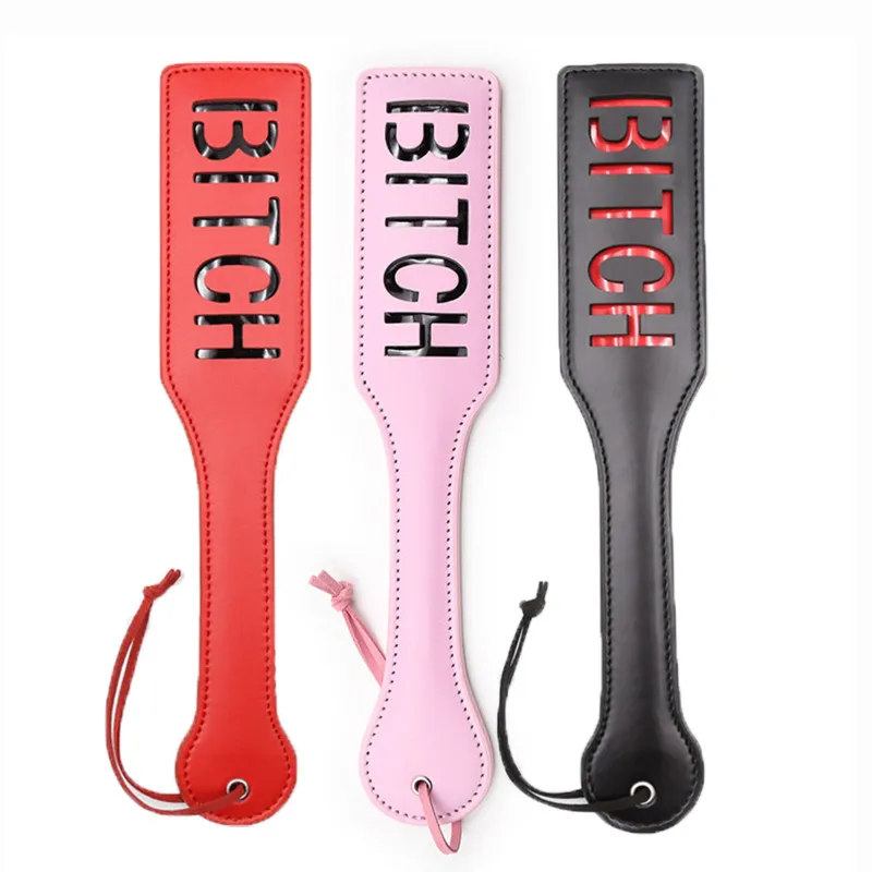 Раб сука черный красный розовый SM Flog Spank Paddle Beat удавка БДСМ игрушки для пар|Игры