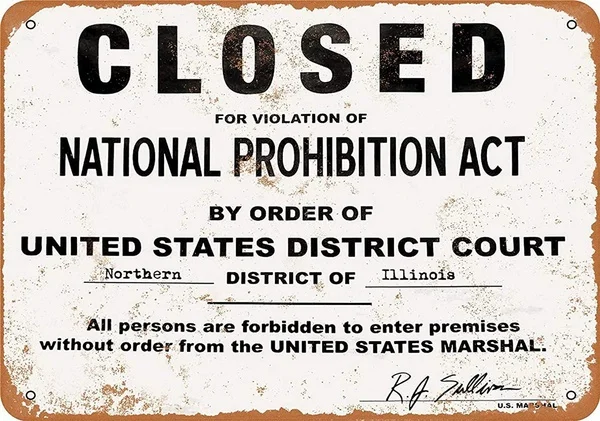 

Metal Sign Closed Violation Prohibition Pub Home Decor Metal Tin Sign