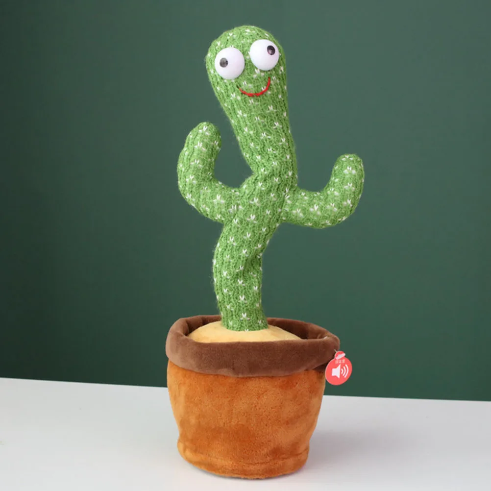 

Lovely Talking Toy Dancing Cactus Doll Speak Talk Sound Record Repeat Toy Kawaii Cactus Toys Children Kids Education Toy Gift