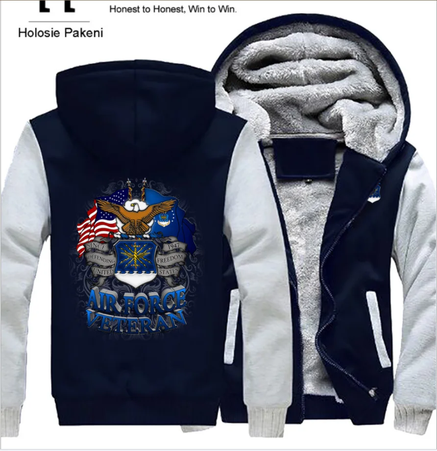 Новинка 2022 утепленный плюшевый кардиган с логотипом морской пехоты толстовка