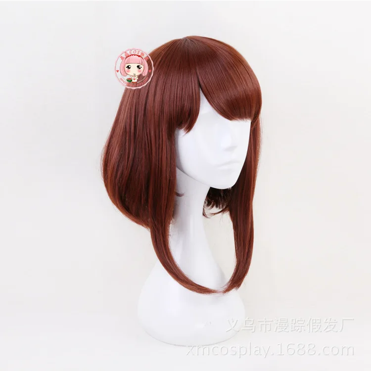 Женский парик из термостойких синтетических волос My Hero Academia Boku no Hiro Uraraka Ochako
