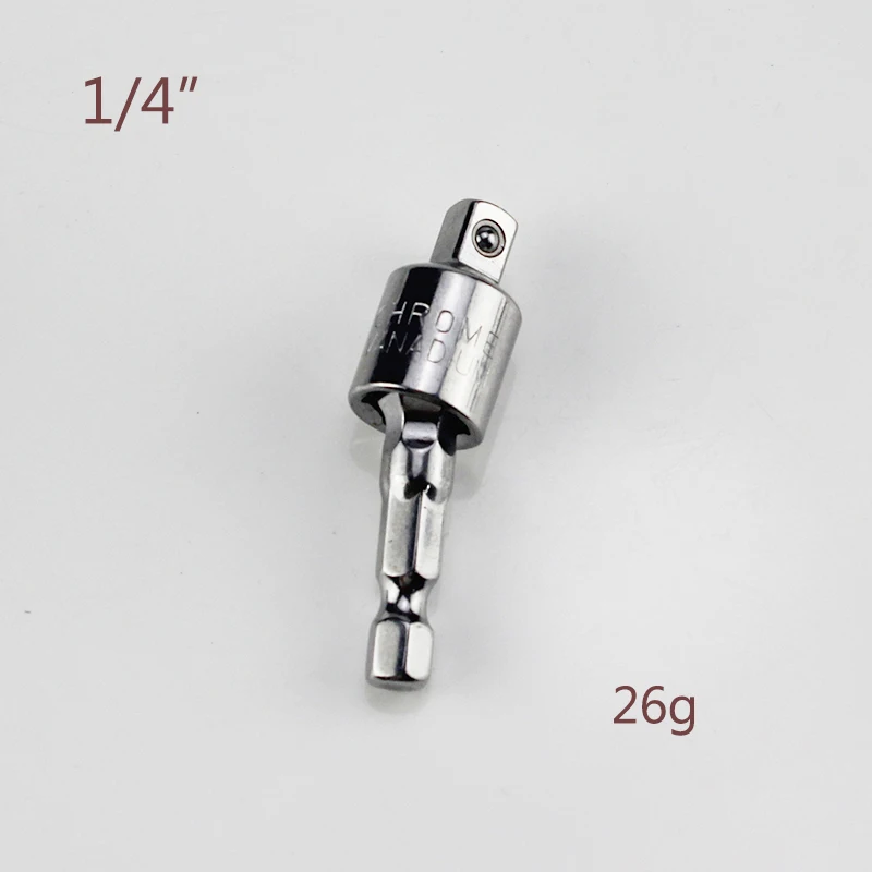 0.25 inch 1p Адаптер для электрической дрели для ударного драйвера с шестигранным хвостовиком на квадратную головку сверла вращающийся удлинитель 1/" 3/8" 1/2" - Цвет: 0.25 inch