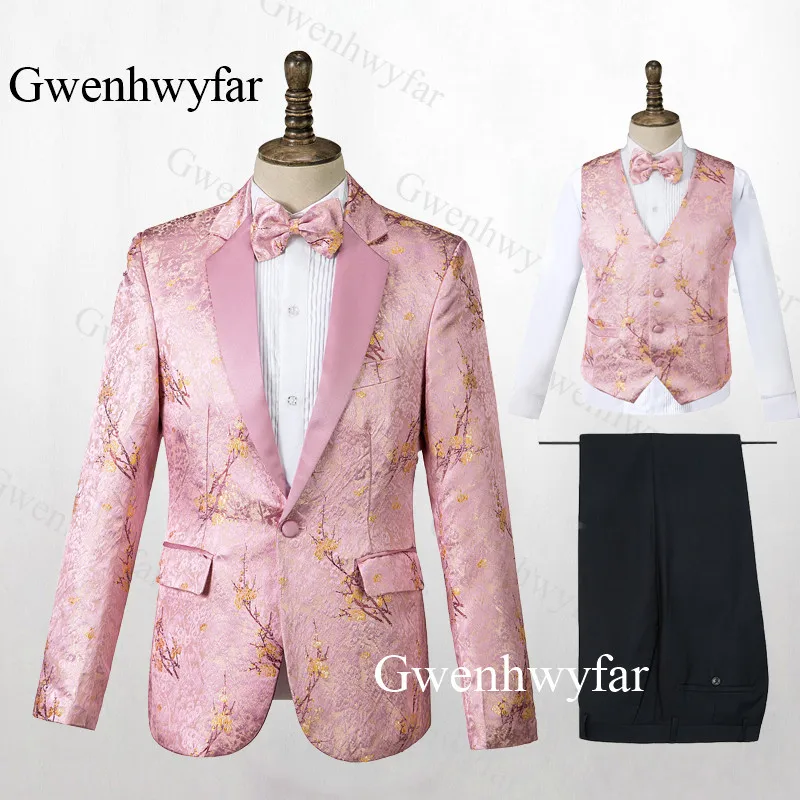 Мужской костюм Gwenhwyfar из 3 предметов джентльменские свадебные костюмы для