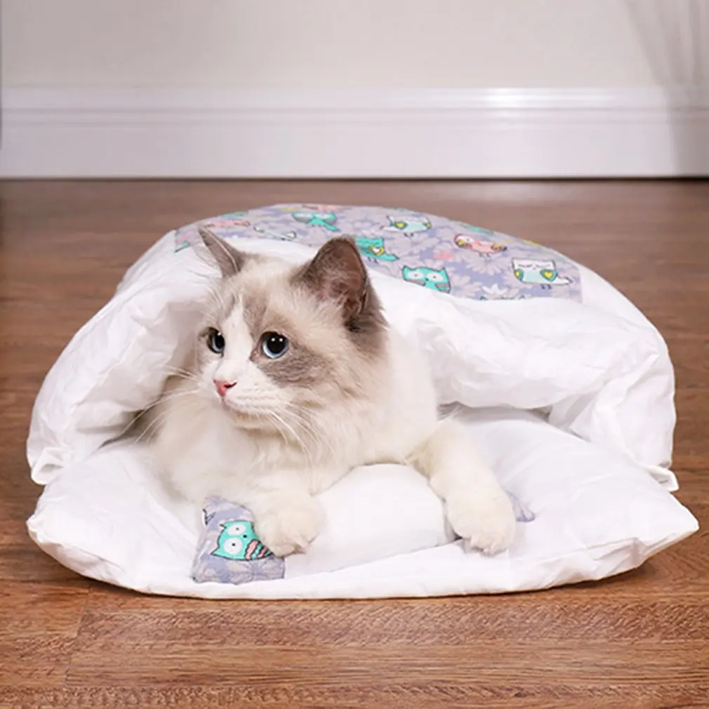 

1pc Cat Dogs Pet Bed House Puppy Cats Sleeping Bag Mat Sofas Removable Winter Warm Bed For Dogs Cats Pet Supplies