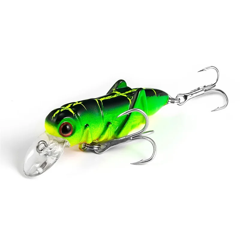 

New Arrival Artificial Cicida Baits 4g 6cm Grasshopper Lure Insect Lure Bugs Fishing Tackle Flying Wobbler for Bass Carp Trout