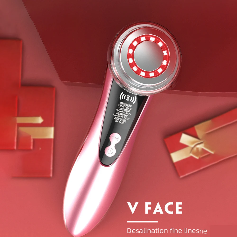 Powerful Multi-function EMS Beauty Instrument LED Photon Light Therapy Facial Skin Care Tool Device Face Lifting Tighten Machine | Красота и