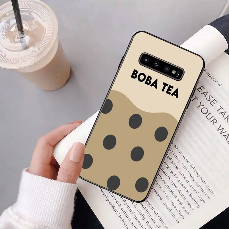 

Pearl Milk Tea Phone Case For Samsung Galaxy S6 S7 Edge Plus S8 S9 S20Plus S20ULTRA S10lite 2020 S10 Cove Fundas Case