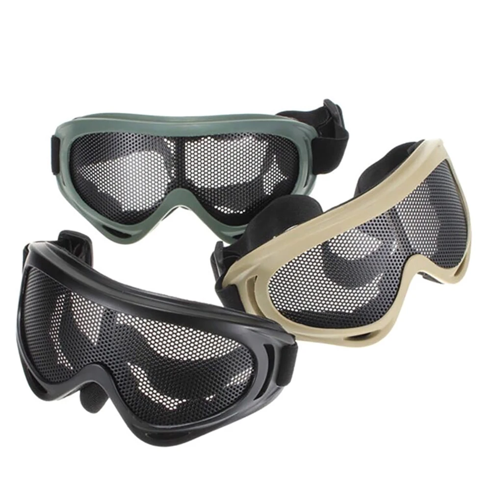 Outdoor Tactical Airsoft Adjustable Goggles Mesh Bulletproof CS Glasses | Спорт и развлечения