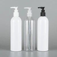 transparent 400ml x 20 empty body cream dispenser container washing liquid soap lotion cream pump bottle cosmetic containers