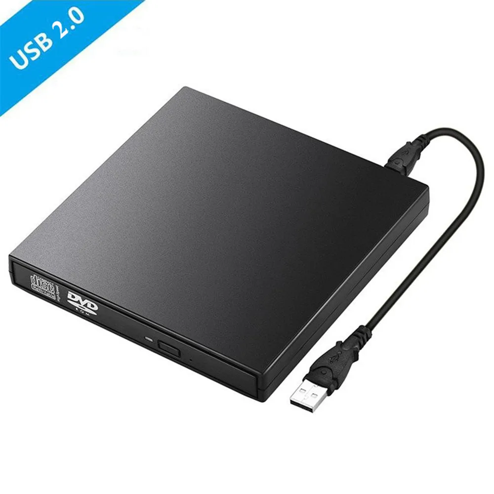 YiYaYo Внешний оптический привод DVD rom CD RW USB 2,0 CD/DVD плеер комбо ридер запись портативный для ноутбука компьютер Windows7/8