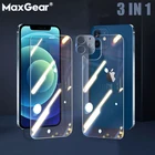 Закаленное стекло с полным покрытием для iPhone 11, 12 Pro Max, защитная пленка для экрана iPhone11, 12Pro, 11Pro, защитная пленка для объектива задней камеры i