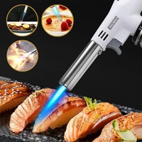 flame gun barbecue cooking welding gas burner flame thrower outdoor camping picnic tool self igniting gas burner lighter heating