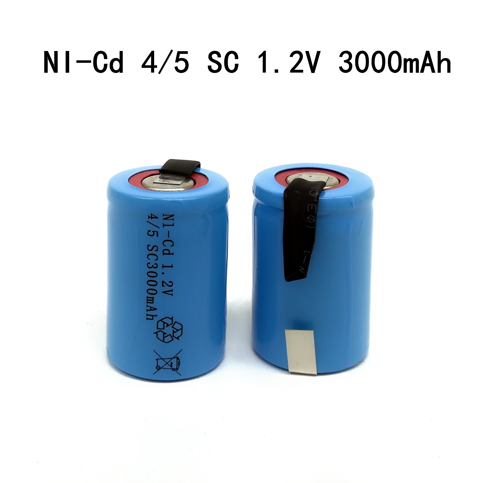 

11PCS New High Sub C Quality Rechargeable Battery 4/5 SC NI-Cd 1.2v 3000MAh,With Tab, For LED Light Hand Drill Tool