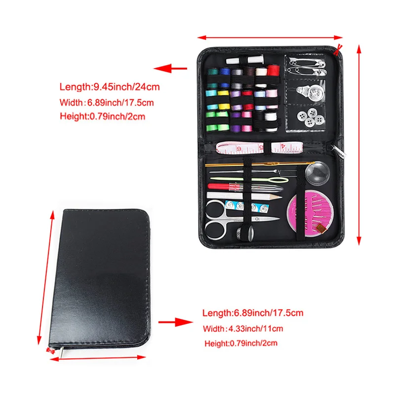 

58 Pcs/ Set Sewing Kit with Thread Scissors Needles Sewing Accessories Home Tools Set for Beginners DIY Lovers