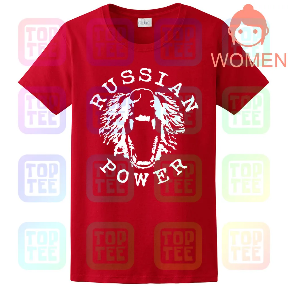 Women-Red Российская футболка с изображением AK-47 В. В - Цвет: Women-Red