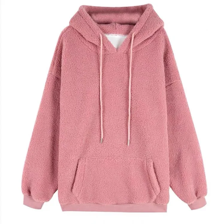

Cashmere Sweater Women's Autumn and Winter New Fashion Plus Cashmere Thickened Korean Hooded Cute Hairy Coat Top 2020 NEW