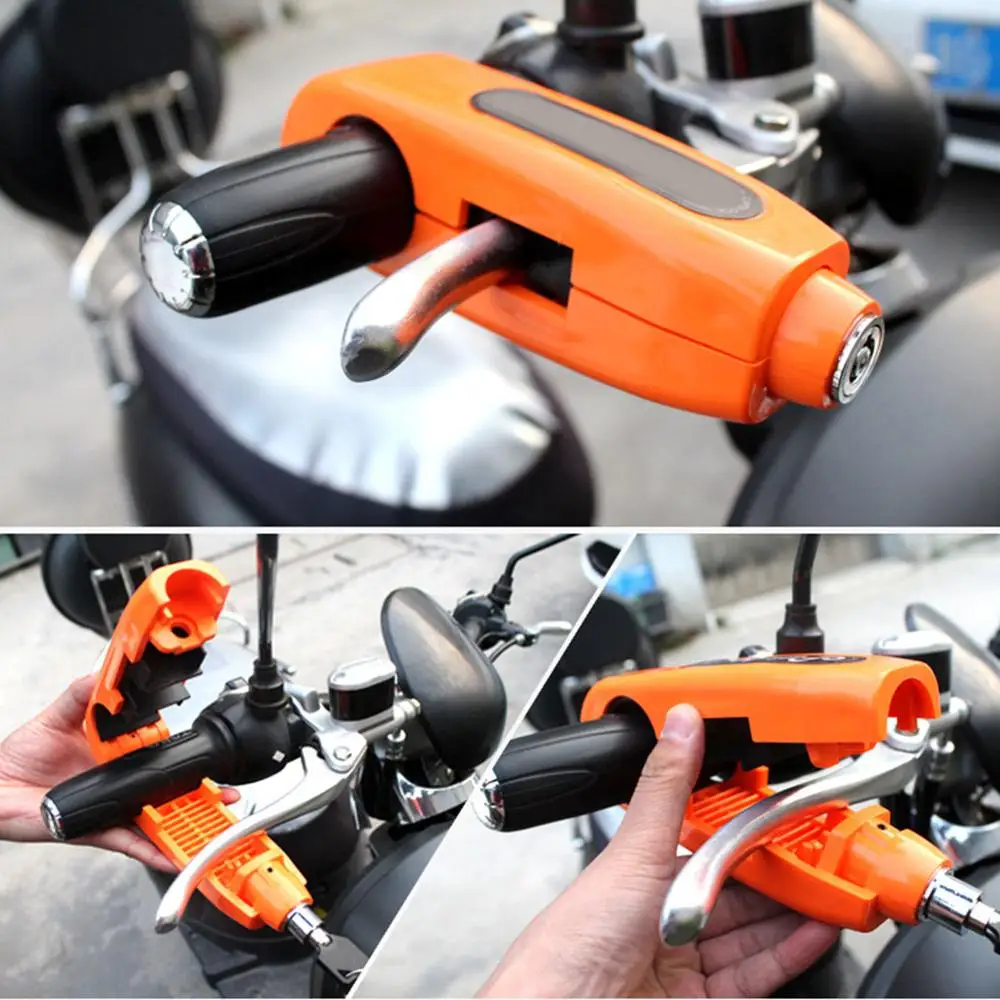 Замок безопасности на руль мотоцикла тормоз рукоятка дроссельной заслонки ручка