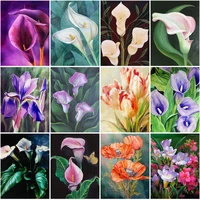 flower diamond painting embroidery calla lily full diamond mosaic picture art wall diy living room decoration painting