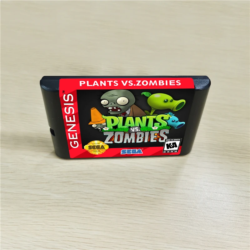 Растения против. Игровой картридж Zombies 16 бит для консоли MegaDrive Genesis|game cartridge