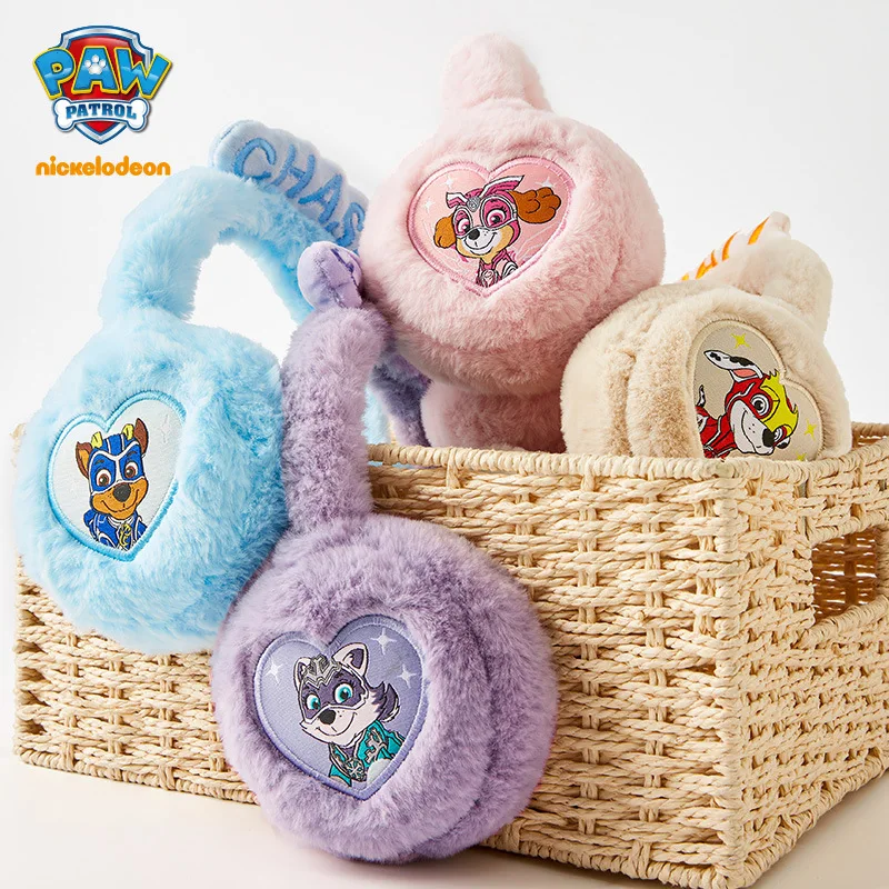 

Paw patrol Winter Warm Lovely Cute Rabbit Fur Cartoon Plush Children Earmuffs Thicken Cover Ears Kids Ear Muffs Headband Toy
