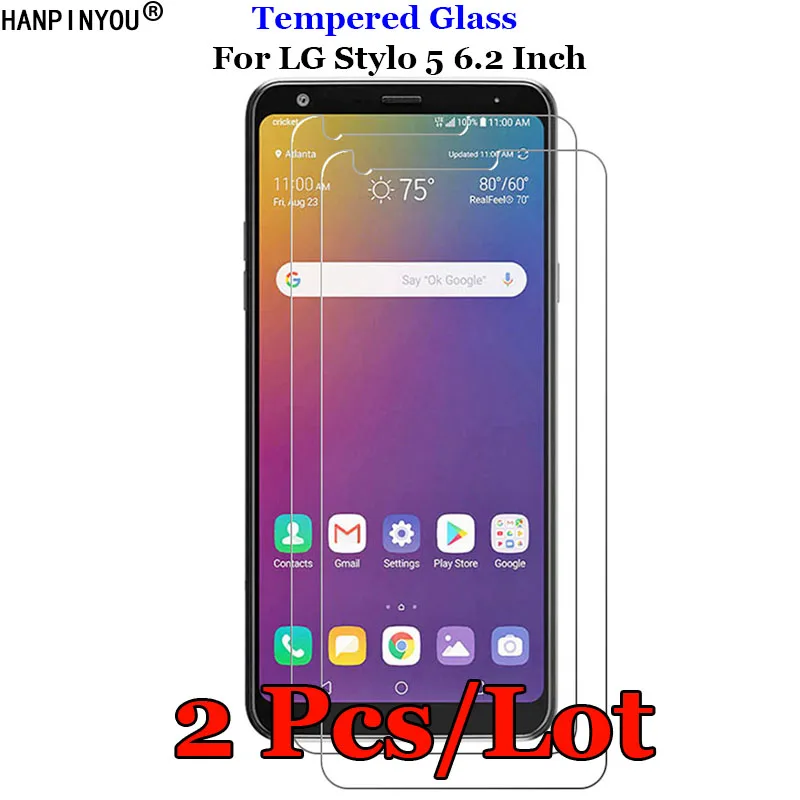 2 шт./лот для LG Stylo5 закаленное стекло 9H 2.5D Премиум Защитная пленка экрана Stylo 5 6