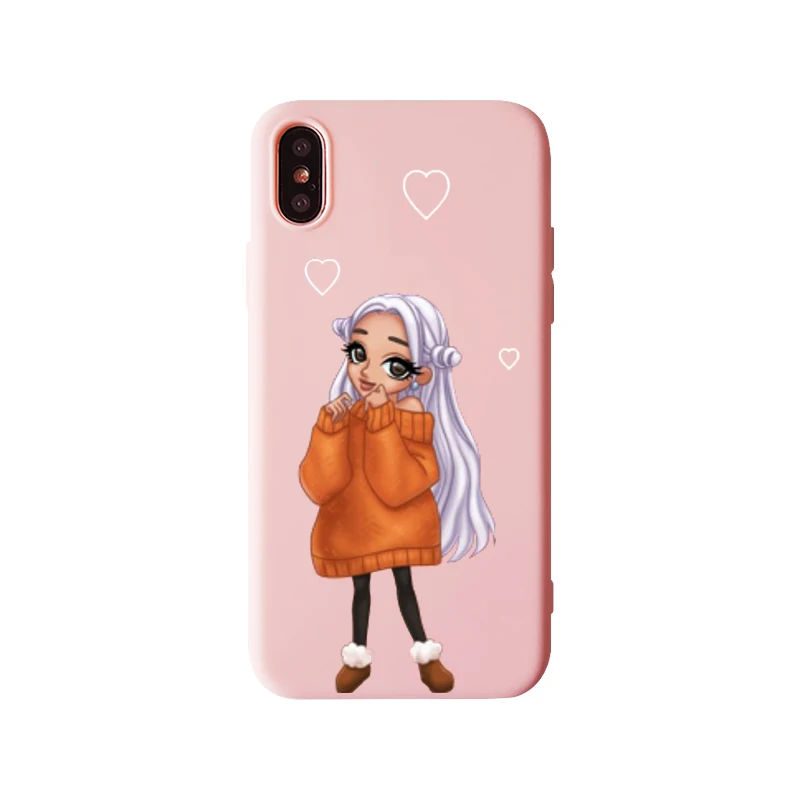 Ariana Grande God-женский розовый чехол для телефона iPhone XR XS Max 8 7 6s 6 Plus God-женский черный мягкий силиконовый розовый чехол