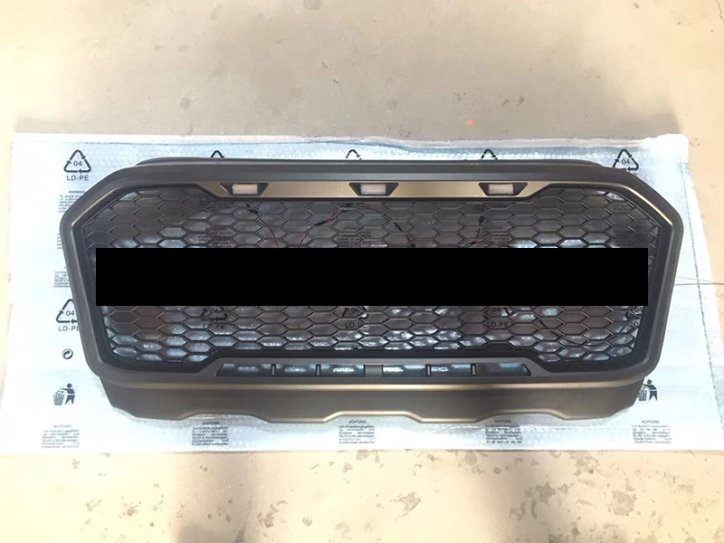 FRONT RACING GRILLE FOR RANGER T7 2015-2018 PICKUP PARTS AUTO ACCESSORIES MODIFIED BUMPERS MASK LED LIGHT GRILL GRILLS | Автомобили и