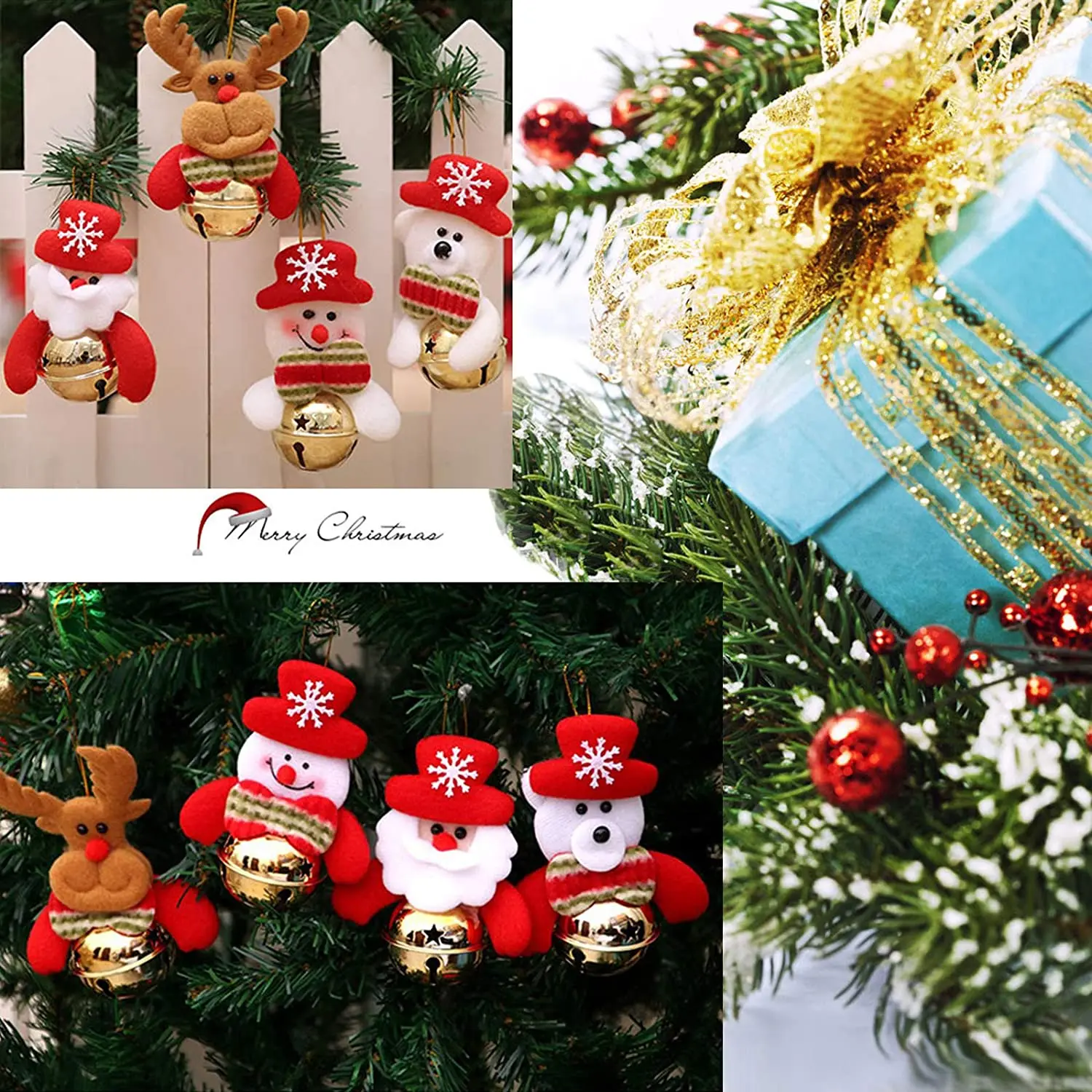 8 шт. декоративные фигурки для новогодней ёлки | Дом и сад