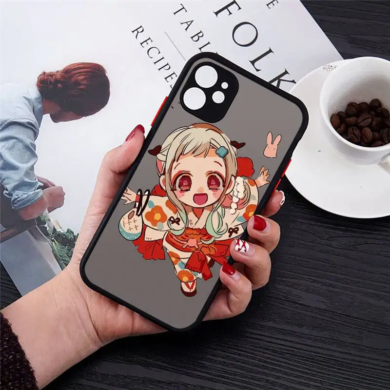 

Toilet bound Hanako kun Anime Phone Cases matte transparent For iphone 7 8 11 12 plus mini x xs xr pro max luxury shell cover