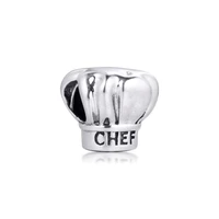 chef hat beads for jewelry making 925 sterling silver charms fits original pandora bracelet diy gift berloques kralen