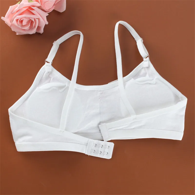 Однотонный бюстгальтер для молодых девушек мягкий хлопковый подростковое