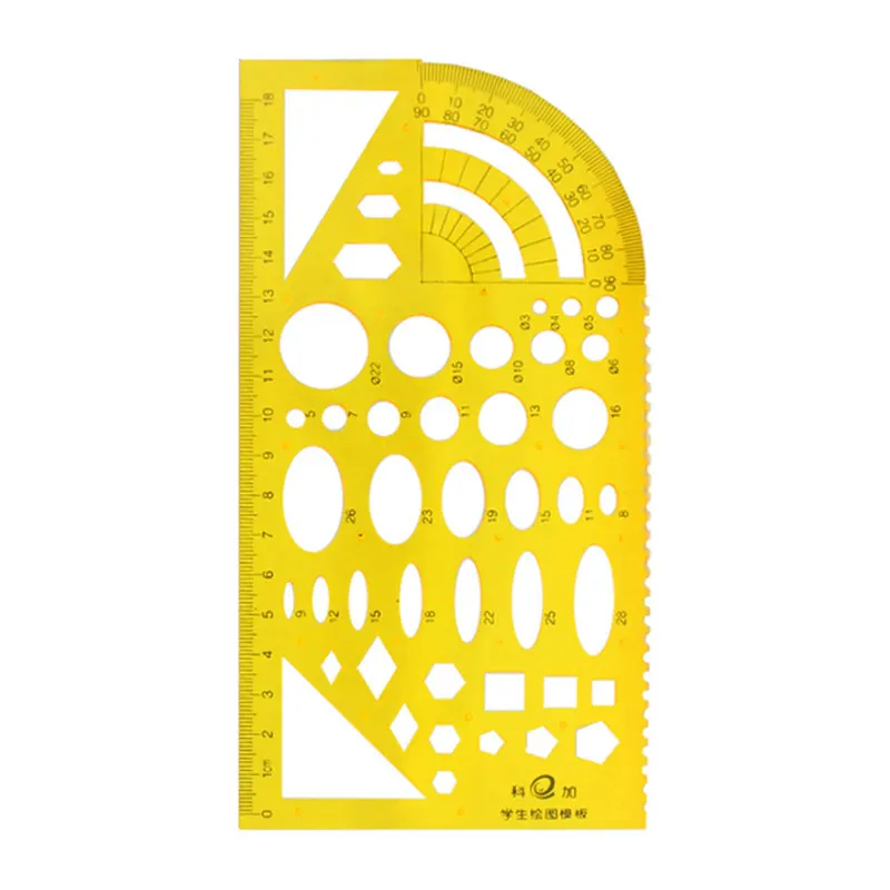 

Hollow Fast Drawing Template Student Ruler Protractor Mathematics Geometry Ellipse Circle Art Design Drafting Measuring Tool