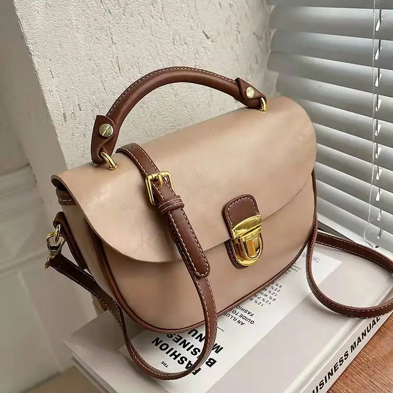 

Женская сумка, новинка 2021, модная Высококачественная текстурная сумка-мессенджер из искусственной кожи, модная Универсальная Портативная ...