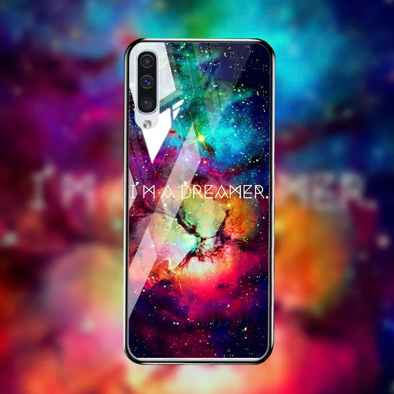 Q052 Закаленное Стекло чехол СПС samsung Galaxy A50 A70 A40 A30 A20 A60 A10 A80 A90 5G A50s A20s A10s чехол samsung A7 A8 плюс Чехол - Цвет: Q052