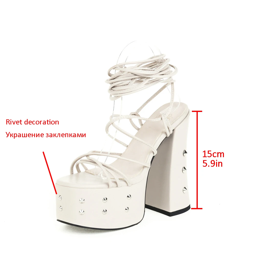 

WETKISS 2021 Summer Sandals Woman Platform Rivet Gladiator Women Sandals Wedding Basic Night Club Ladies Shoes 2021
