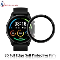 3d full edge soft protective film for xiaomi mi smart watch color sports version smartwatch screen protector cover protection