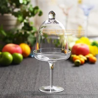 crystal glass cake stand snack tray home storage plate wedding tray snack plate clear glass cake holder