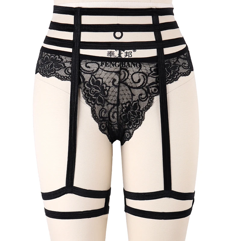 Подвязки с высокой талией черного цвета | Женская одежда