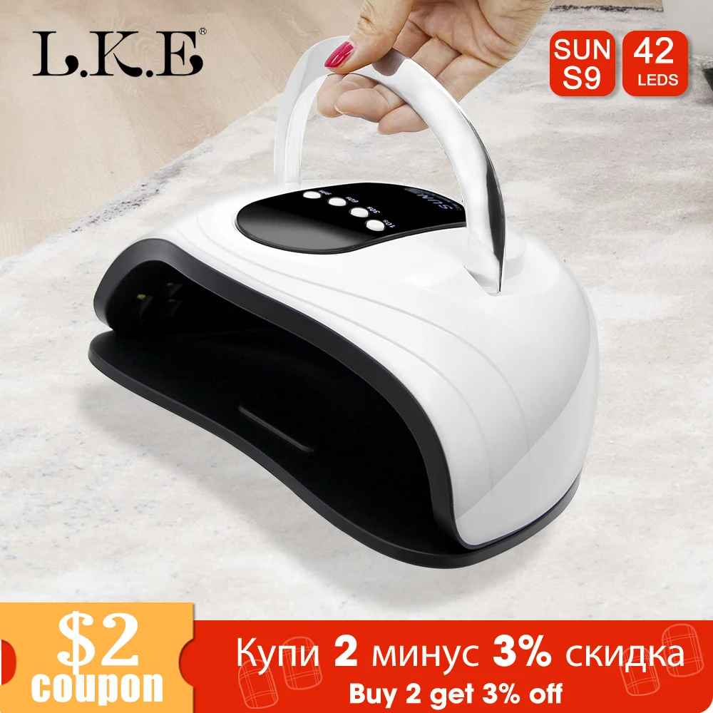 Светодиодная УФ лампа для ногтей LKE SUNX сушки 48 Вт/54 Вт с таймером на 30 и 60 сек ЖК