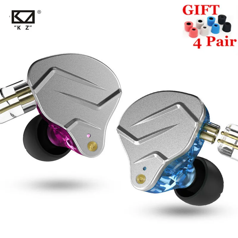 KZ ZSN PRO 1DD 1BA HIFI металлическая гарнитура, гибридные наушники в ухо, Спортивная гарнитура с шумоподавлением AS10 ZST ZSN ES4 ZS10 PRO V80 AS16