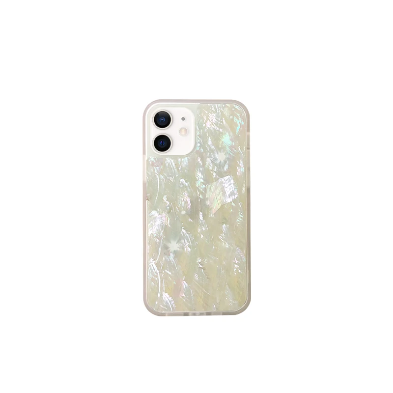 

Luxury Natural Seashell Shinny Giltter Liquid Silicone PC Case For iPhone 13 Pro Max 12 Pro Max 11 Pro Max Protection Back Cover